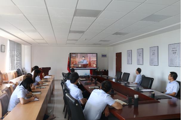 泓源公司集中收看慶祝中國共產(chǎn)黨成立100周年大會(huì)實(shí)況(圖2)